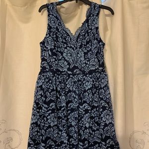 NWT Altar’d State Navy Floral Lace Dress